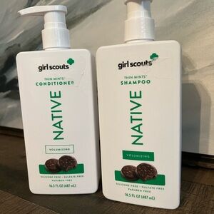 Native Girl Scouts Thin Mints Shampoo and Conditioner Set - White